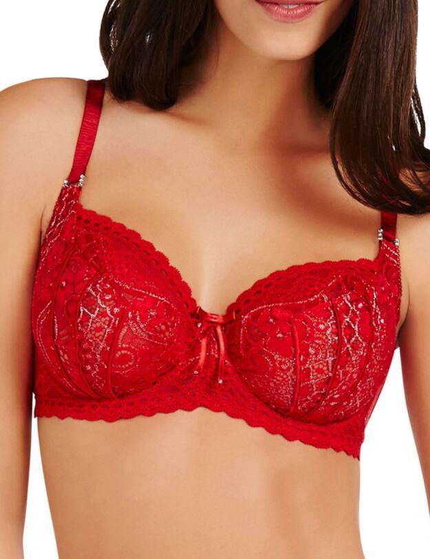 P20-3091 Pleasure State India Underwired Bra - P20-3091 Tango Red