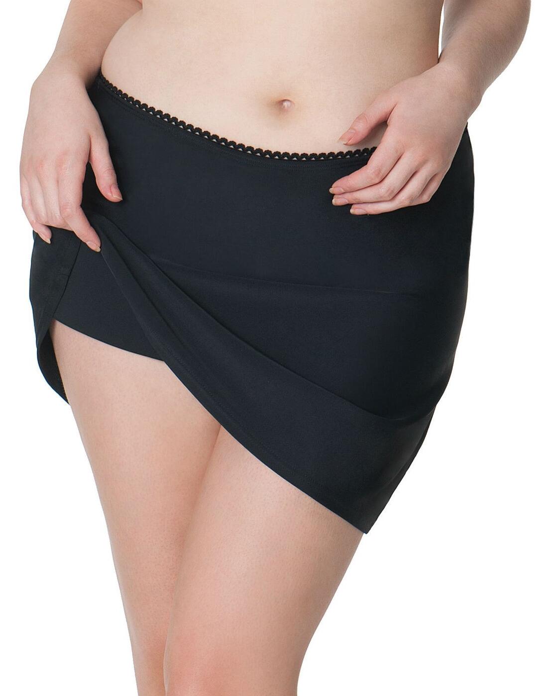 black swim skirt uk