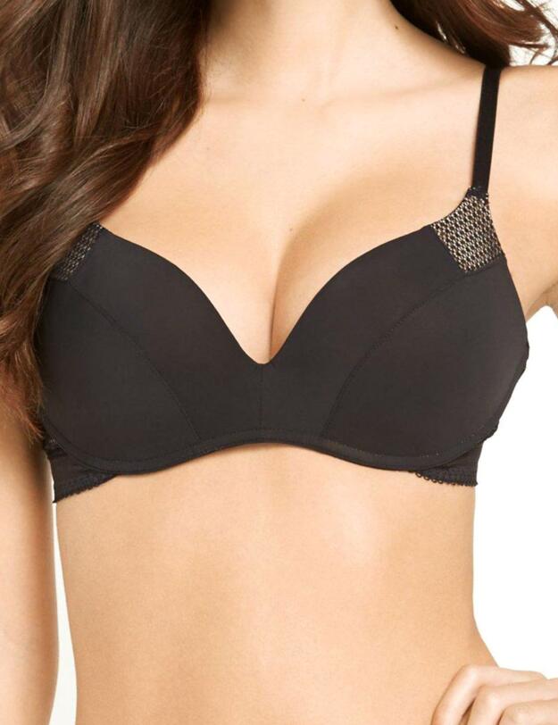 W030I Wonderbra Minimal Chic Push Up Bra - W030I Black
