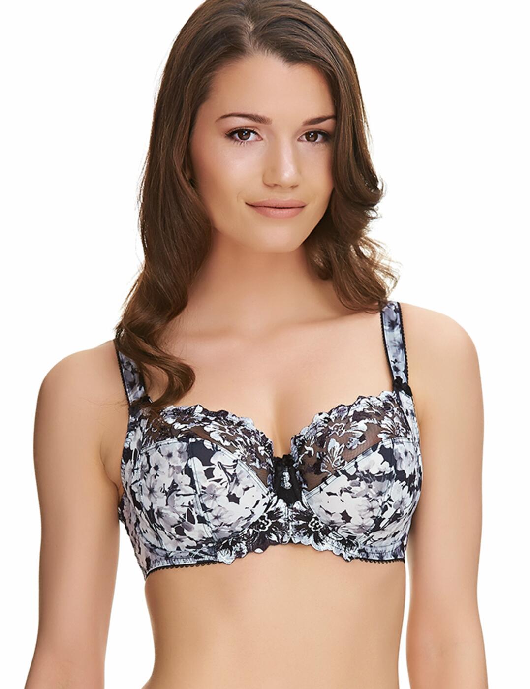 9612 Fantasie Abby Side Support Bra Monochrome - 9612 Side Support