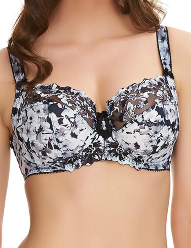 9612 Fantasie Abby Side Support Bra Monochrome - 9612 Side Support
