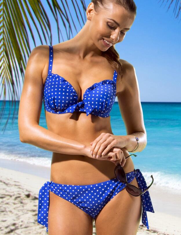 3904 Pour Moi? Hot Spots Tie Side Bikini Brief - 3904 Ocean