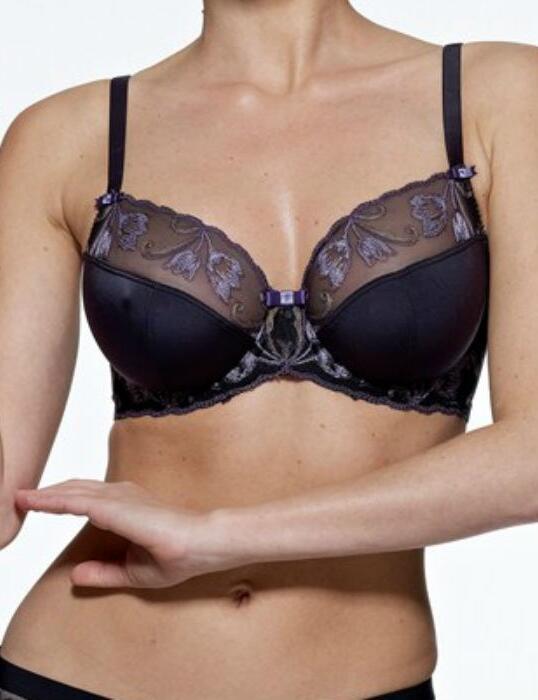 1013010 Charnos Isabelle Full Cup Bra Black/Iris - 1013010 Full Cup Bra