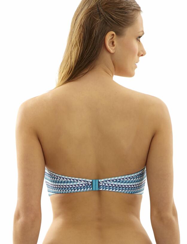 SW1063 Panache Nina Bandeau Bikini Top Geo Print - SW1063 Geo Print