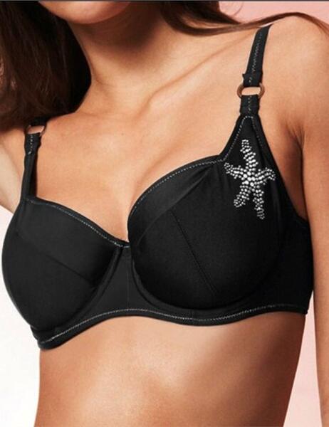 9832/33 Freya Black Russian Bikini top SAVE 70% - 9832