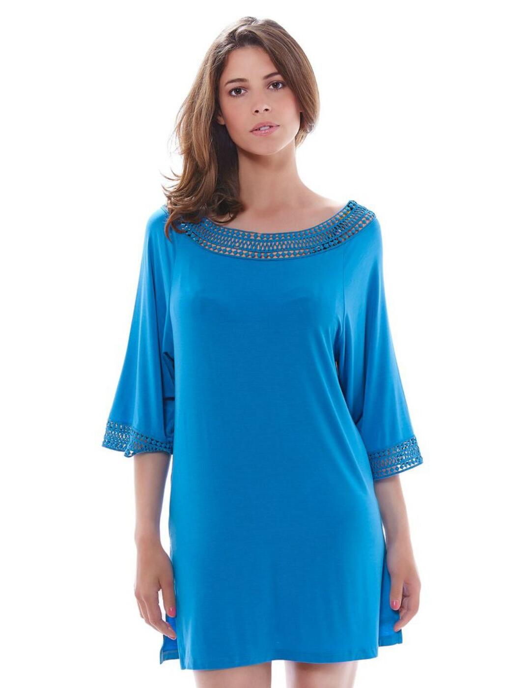 6113 Fantasie Maia Tunic/Beach Dress China Blue  - 6113 Tunic