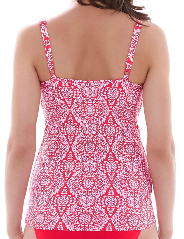 6145 Fantasie San Francisco Scoop Neck Tankini Top Hot Coral  - 6145 Tankini Top