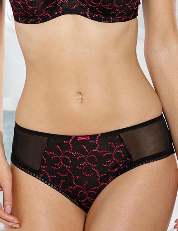1511100 Charnos Gabrielle Brief Black/Pink - 1511100 Brief