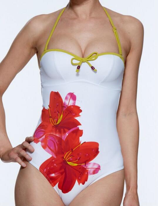 1233820 Lepel Lily Bandeau Swimsuit White - 1233820 Swimsuit
