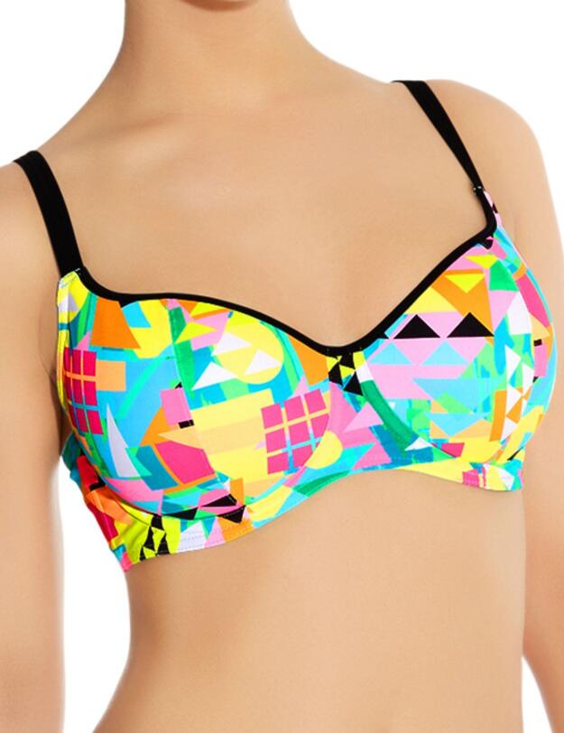 3791 Freya Tribal Trax Sweetheart Bikini Top Neo  - 3791 Neo