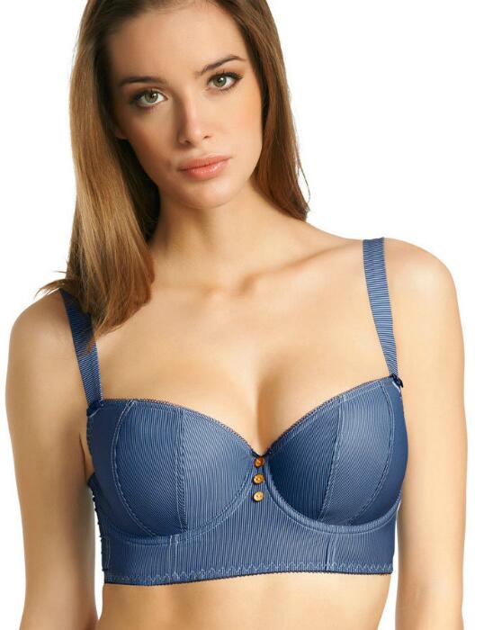 1424 Freya Totally Tartan Padded Longline Bra  - 1424 Longline Bra