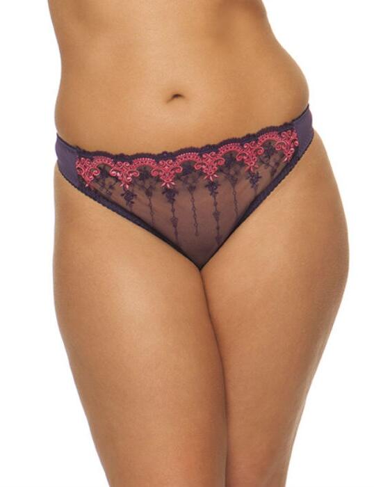 1502 Cury Kate Romance Thong - 1502 Plum 