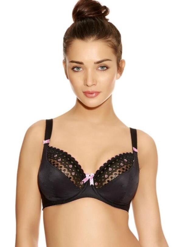 1571 Freya Enchanted Plunge Balcony Bra  - 1571 Black