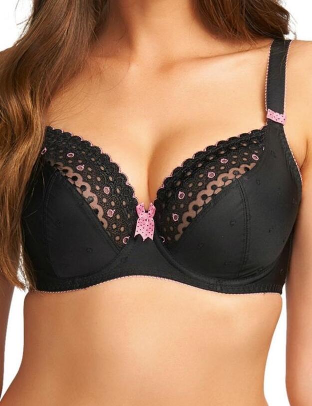 1571 Freya Enchanted Plunge Balcony Bra  - 1571 Black