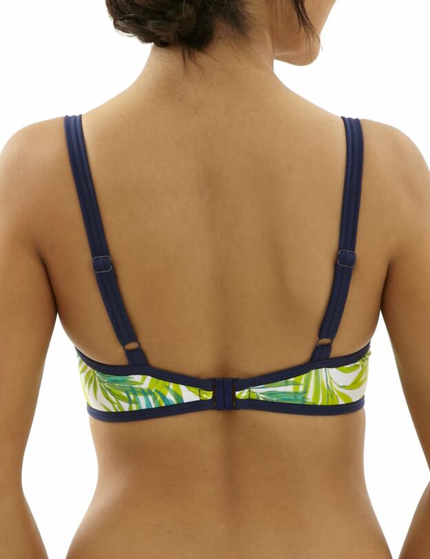 CW0224 Cleo Avril Balcony Bikini Top - CW0224 Palm Print