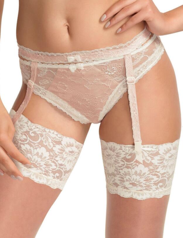 2408 Fantasie Susanna Lace Suspender Belt - 2408 Petal