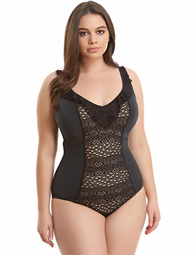 Elomi Indie Moulded Swimsuit Black 