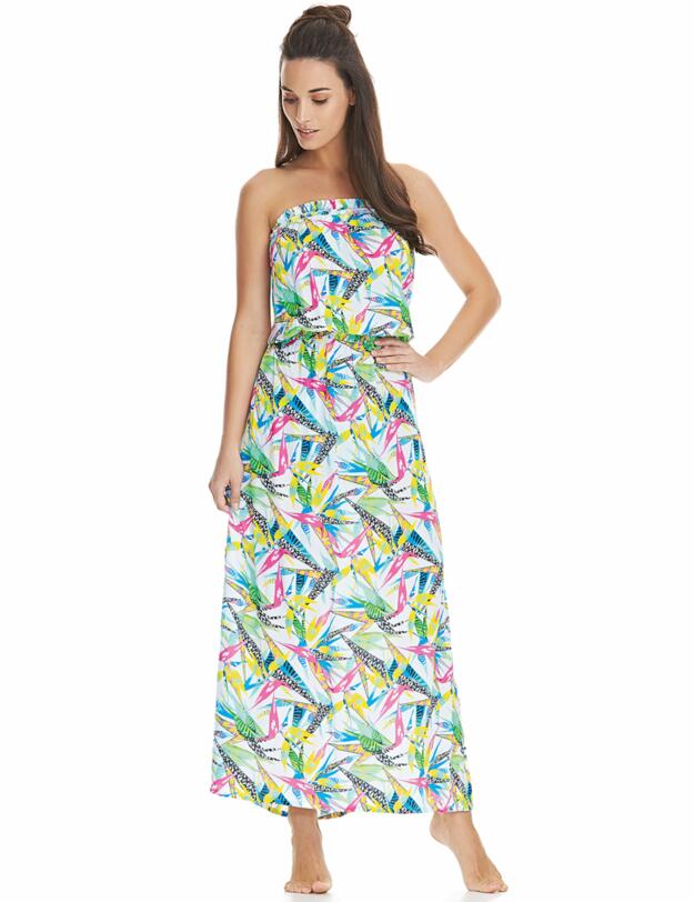 4510 Freya Tropicool Bandeau Maxi Dress - 4510 Maxi Dress