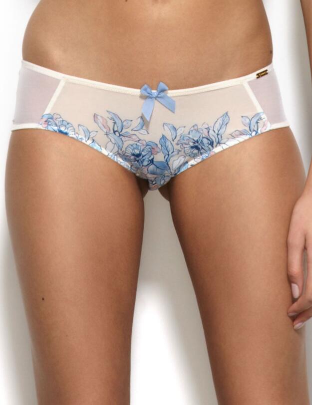 12304 Gossard China Blue Short Brief Floral Print  - 12304 Short 