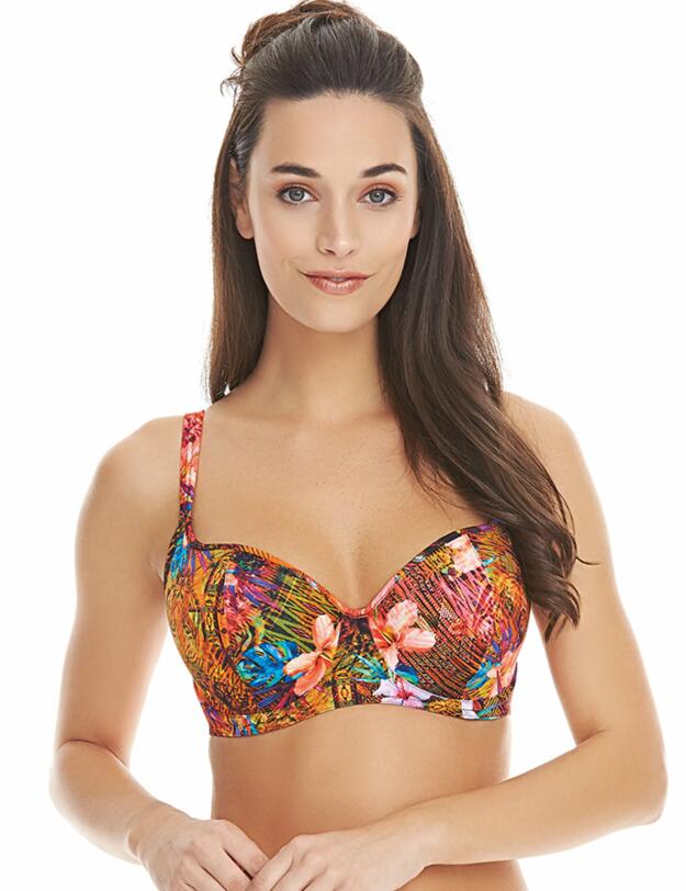  Freya Safari Beach Sweetheart Padded Bikini Top Multi