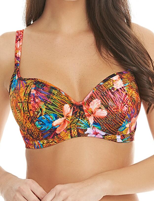  Freya Safari Beach Sweetheart Padded Bikini Top Multi