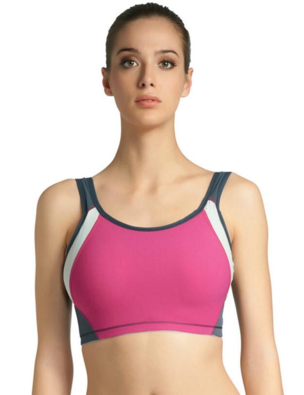 3992 Freya Active Swim Crop Top Virtual Pink/Charcoal - 3992 Crop Top