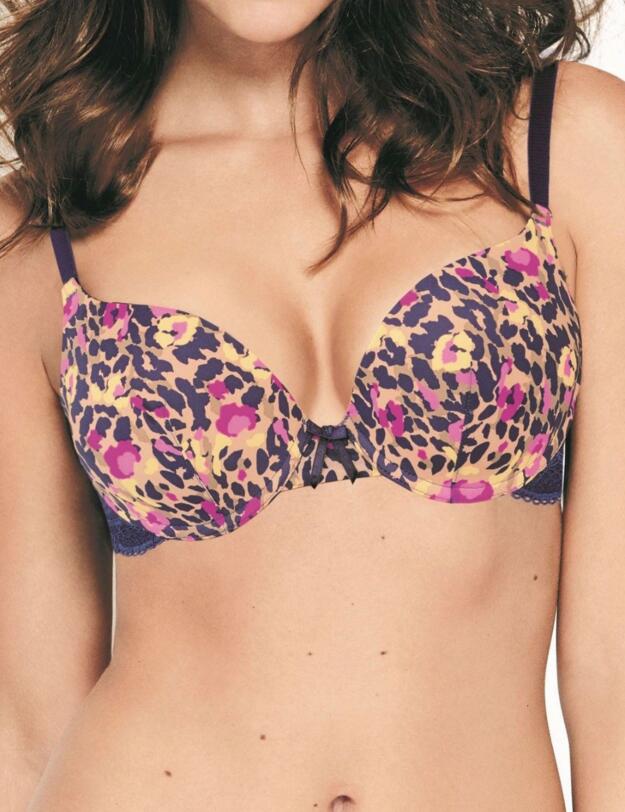 Wonderbra Wild Flowers Padded T-shirt Bra French Riviera French Riviera