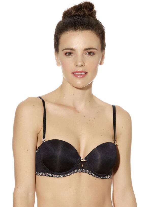 954108 B.Tempt'd Faithfully Yours Strapless Bra - 954108 Night Black
