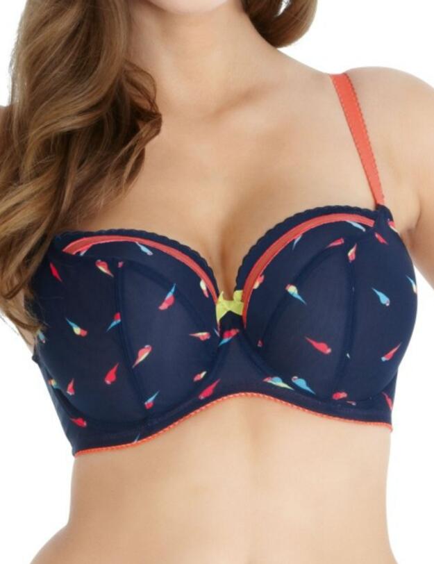 7351 Cleo by Panache Lily Balcony Bra Parrot Print - 7351 Bra
