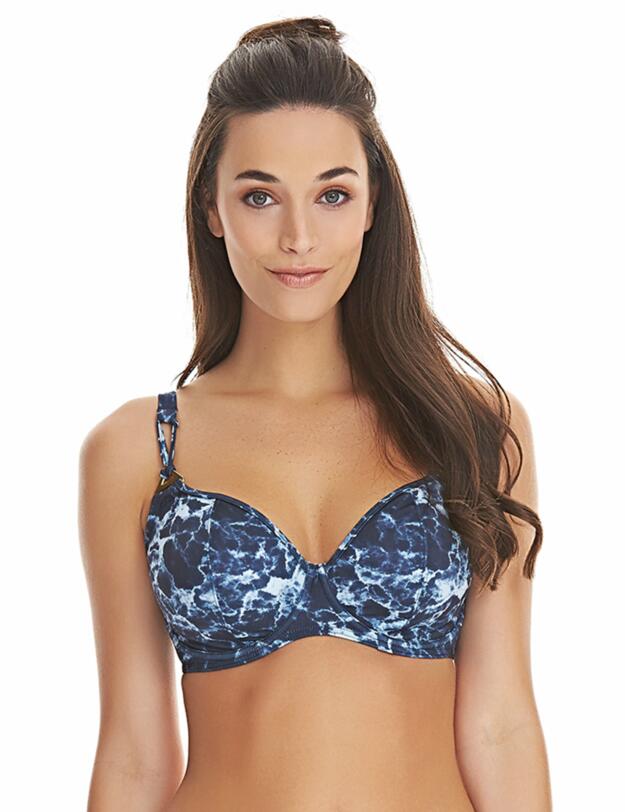 Freya Storm Plunge Bikini Top Midnight 