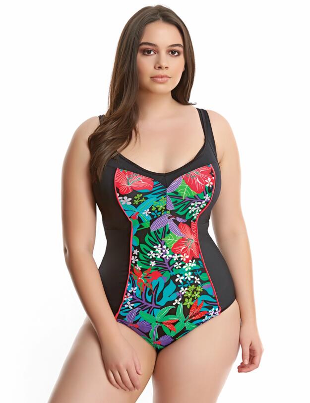 7090 Elomi Cubana Moulded Swimsuit Black - 7090 Swimsuit