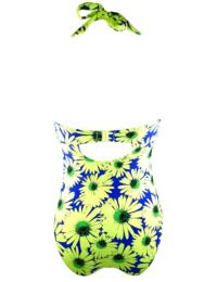 28005 Pour Moi? Crazy Daisy Padded Swimsuit Blue/Yellow - 28005 Blue/Yellow