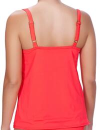 3869 Freya Deco Moulded Tankini Top - 3869 Insanely Red