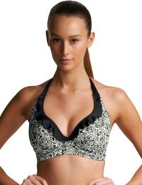 3431 Freya Swimwear Manhattan Halter Bikini top - 3431 Black Rose Print