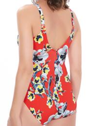 6262 Fantasie Calabria Cross Control Swimsuit Red - 6262 Swimsuit