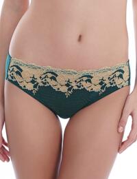 846256 Wacoal Lace Affair Brief - 846256 Forest Green/Gold