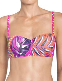 10167514 Triumph Painted Tulum MWDP Magic Wire Padded Bikini Top - 10167514 Pink/Dark Combination