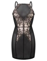 12610 Gossard VIP Dark Romance Slip Dress - 12610 Charcoal/Blush