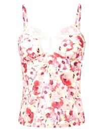 11127 Gossard Watercolor Roses Camisole Top - 11127 Pink (Rose)