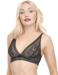 037701 Ultimo Briar Non-Wired Plunge Crop Top (A-D Cups) - 037701 Licorice