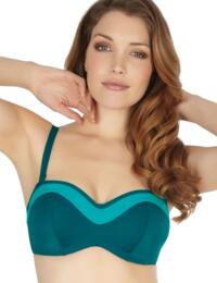 SW0763 Panache Isobel Bandeau Bikini Top Emerald - SW0763 Emerald