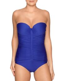 4000137 Prima Donna Cocktail Padded Strapless Bandeau Swimsuit - 4000137 Skyfall Blue