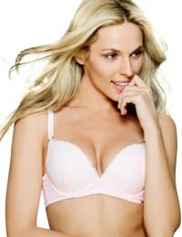 356605 Ultimo Paulina Underwired Moulded Padded OMG Plunge Bra - 356605 Pink Icing
