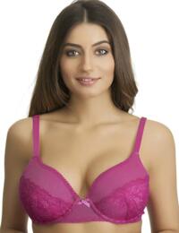 357105 Ultimo Estelle Underwired Padded Moulded Fuller Bust Balcony Bra (DD+ Cups) - 357105 Hot Pink (Magenta)