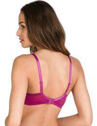 P05FC Playtex Daily Elegance Underwired Balcony Bra - P05FC Pink Orchid Print