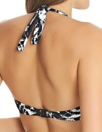 4022 Freya Palm Haze Underwired Banded Halterneck Bikini Top - 4022 Monochrome