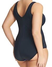 7071 Elomi Abstract Moulded Swimsuit - 7071 Black