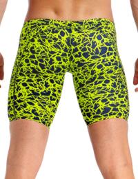 FT37M01967 Funky Trunks Mens Coral Gold Training Jammers - FT37M01967 Coral Gold