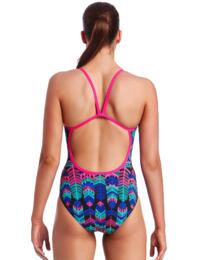 FS15L01975 Funkita Ladies Feather Duster Single Strap One Piece Swimsuit - FS15L01975 Feather Duster