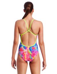 FS15L01995 Funkita Ladies Single Strap One Piece Swimsuit - FS15L01995 Kaleidocolour